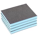 8 Stück 120 Körnung Schleifschwamm Schleifschwämme Holz Handschleifblock Grober Trockenbau Schleifblock waschbare und Wiederverwendbare Schleifblöcke für Holz, Schmirgelleinen, Schleifpapierblöcke