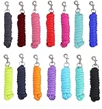 NETPROSHOP 2 Meter Führstrick mit robustem Karabinerhaken Anbindestrick Farbwahl, Farbe:Lila