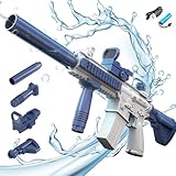 Elektrische Wasserpistole,Wasserpistole Elektrisch,Elektrische Wasserpistole für Erwachsene,Automatische Wasserpistole,Combat Water Gun,Wassergewehr Pistole,Große Spritzpistole