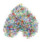 Cabilock Buntes Glas sand DIY Dekosand für Kerzenhalter Unregelmäßige Transparente Schmuck Bastelsteine Farbige Glasperlen für Kunsthandwerk und Wohnraumgestaltung