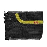 BUBEFSKD Trampolingehäuse Nettoersatz Runde Sicherheit Atmungsaktiv Mit Doppelten Reißverschlüssen Und Schutzschnallennetz