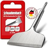 SCHWABENBACH ® Spatmeißel SDS Plus 75 x 250mm - Ideal zum Abtragen von Verputz - Fliesen entfernen - Fliesenmeißel - Extra Gehärtete Flachmeißel Spitze - Mauer Abstemmen mit Bohrhammer (kein SDS MAX)
