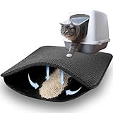 Katzenklo Matte, 46×60cm Waben Design Katzenstreu Matte, Wasserdichte Doppelte Matte Katzenklo, Katzenklo Vorleger, Katzenmatte Katzenklo, Katzenstreu Unterlege, Cat Litter Mat, Matte Katzentoilette