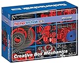 fischertechnik 554196 Creative Box Mechanics - eine spezielle Auswahl an Antriebs- und Getriebeelementen - Inhalt: 290 Bauteile, Grundplatte, zwei stapelbare Kunstoffwannen für die Aufbewahrung
