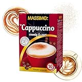 Massimo Cappuccino Cremig & Zart 80 Portionen Instantkaffee á 17g (8 x 170g Packung) Kaffee-Heißgetränk für jeden Anlass