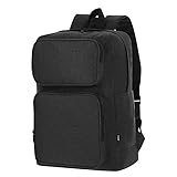 Genérico Rucksack für 39,6 cm (15,6 Zoll) Laptop + Tablet, 24 Stunden, gepolsterter Rucksack mit Taschenschutz für 39,6 cm (15,6 Zoll) Laptops, Geschenk, Schwarz , B210
