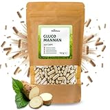 RheinNatur Glucomannan Kapseln 250 Stück - Natürlicher Ballaststoff aus der Konjak-Wurzel - Vegan