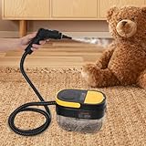 1500W Hochdruck Dampfreiniger Handgerät mit 1600ML Tank & 8 Zubehörteilen, Mehrzweck Tragbarer Steam Cleaner für Küche, Böden, Fenster, Badezimmer, Auto und Polstermöbel (A)