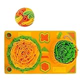Tlilyy SchnüFfelmatte für Haustiere, SchnüFfelmatte für Haustiere, Abnehmbare Fleece-Pads, Hundematte, Stressabbau, Nosework, Puzzle-Spielzeug