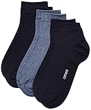 Camano Herren CA-Soft Quarter 3-er 3023 Socken, Blau (Navy 4), 43/46