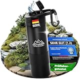 OutdoorFriends Wasserfilter Outdoor Flasche 680 ml [0,01 μm Filtergenauigkeit] 2000L Filterkapazität entfernt 99,9% aller Bakterien Partikel Schwermetalle Survival Prepper Wandern Camping Reisen