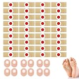 48 Stück Hühneraugen Pflaster,Warzenpflaster Fuss,Schwamm Warzen Entfernen,Selbstklebend Corn Removal Pads,für Entfernung Hühneraugen und Füßen,Lindert Hühneraugenschmerzen