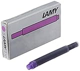 1 x Box mit 5 Tintenpatronen Lamy Violett T10 Ersatzminen Füllfederhalter 7038 violett