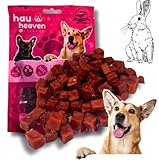 LalaZoo Hunde Leckerli Kaninchenwürfel Soft Snacks 100g Weiche Kostchen aus Kaninchenfleisch für Hunde Natürliche Belohnung Trainingssnacks Getreidefrei Ohne Zuckerzusatz