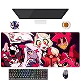 Hazbin Mauspad Anime Hotel | XXL-Gamermatte (90 x 40 cm) | rutschfeste Unterseite + weiche Oberfläche | perfekt für Büro und Gaming (10)