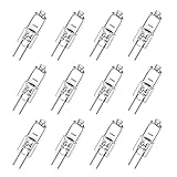 Haraqi 12 Stück G4 Halogen Light Bulbs 20 Watt G4 Halogen-Stiftsockellampe Kapselglühlampen,12V Halogenlampen, 300lm 2800K Warm White Dimmbar [Energy G]