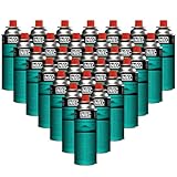 INTEC - 28er Set Butangas 227gr Camping Gaskartusche Kompakt Druckknopf Jäter Grill
