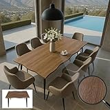 Mendler Esszimmertisch HWC-O60, Ausziehtisch Esstisch, Eisen MDF ausziehbar 120-180cm - helle Eiche-Optik