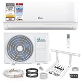 Kältebringer Split Klimaanlage - 12000 BTU (3,5 kW) - Klimagerät mit Heizfunktion, WiFi & App, bis 55qm, sehr leise - Set mit 5m Kupferleitung, Kältemittel R32, Montagematerial, Wandhalterung