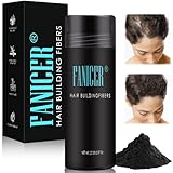 27.5g Hair Fibers zur Haarverdichtung,Premium Haarpuder Schütthaar Haarpuder Für Dünnes Haar,männer und frauen haarverdichtung,Haarpuder für Feines Haar (Schwarz)