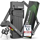 TITANLOCK Fahrradschloss Faltschloss Diebstahlsicher [Das Original] Schnelle + Leichte Montage Rostfrei Sicherheitsstufe 10/10