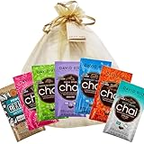 Probierpaket David Rio Chai Latte - 7 Sorten im Portionsbeutel 168g (Orca, Flamingo, Elephant, White Shark, Tortoise, Tiger, Power Matcha) Geschenkset