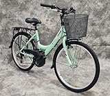 26 Zoll Damencityrad 21-Gang Kettenschaltung, Gepäckträger, Licht und Korb NEU 2608-MINT
