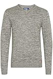 Blend BHDansel Herren Strickpullover Feinstrick Pullover mit V-Ausschnitt, Größe:XL, Farbe:Zink Mix (70815)