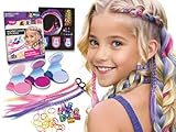 TyToo Magic Hair Studio – Haarkreide Set für Mädchen mit bunten Haarsträhnen, Glitzerperlen, Haargummis, Haarclips | Komplettes Haarstyling-Set für Kinder | Kreatives Geschenk zum Geburtstag, Fasching