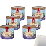 usy Bundle für La Saunier de Camargue Fleur de Sel Kräuter Provence VPE (6x125g Dose) + usy Block