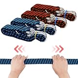 4 Stück Spanngummi mit Haken,Extra Stark Breit Gummispanner,Expander Spanngurte mit Haken,Verstellbar Gepäckspanner,Breit Gummispanner mit Haken für Sackkarre,Fahrrad,Autotransporter,Camping