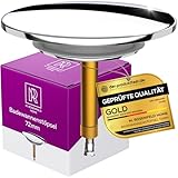 M. ROSENFELD HOME Badewannenstöpsel Universal Ø 72 Premium - Stöpsel Badewanne Chrom aus Messing mit Doppel Dichtung - Rostfrei Badewannen Stöpsel Verschluss Badezimmer zubehör