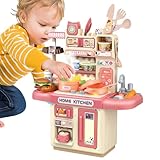 Spielküchenset,Kinderspielküche | Kochgeschirr Küchenspielset Spielzeug - Realistisches interaktives Kochspielzeug für den Thanksgiving-Kindertag