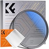 K&F Concept K-Serie 55mm Slim Zirkularer Polfilter Polarisationsfilter CPL Filter Cirkular Polfilter Optisches Glas & Aluminium für Foto-Kameraobjektive