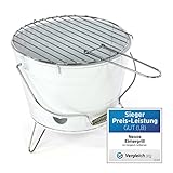 Nexos Eimergrill Minigrill Partygrill Grilleimer Picknick weiß Geschenkidee