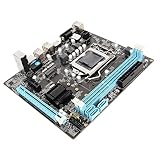 Dpofirs Desktop-Motherboard, LGA 1155-CPU der 2. Generation, Zweikanal-DDR3-Motherboard mit 3-Phasen-Stromversorgung, HD-VGA-Ausgang, Micro-ATX-Motherboard für Gaming
