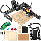 VEVOR Laser Graviermaschine Arbeitsbereich 270 x 440 mm Graviergerät, 0,05 mm Lasergravierer, 450 nm Gravierfräsen, Lasergravur 4,5 W Schneidemaschine, 6000 mm/min Geeignet für Holz, Metall, Acryl