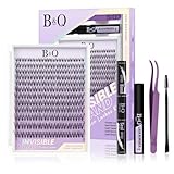 B&Q Lashes Extension Set 144PCS Venus Lash Clusters Unsichtbares Band 8-16MIX Manga Wimpern Extensions Set Wispy NatüRliche Wimpern Cluster 7 tage halt Lazy Girl Wimpernverlängerung(Venus 8-16mix)
