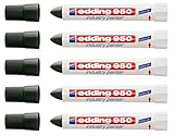 edding Spezialmarker 950 industry painter, 10 mm | (5 Marker, schwarz)