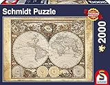 Schmidt Spiele 58178 - Historiche Weltkarte, 2000 Teile Puzzle