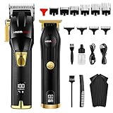 HIENA PRO Haarschneidemaschine Profi Herren, Kabelloses T-Liner-Haarschneideset, Professionelles Wiederaufladbares Friseur-Haarschneideset Mit Led-Anzeige, Geschenke FüR MäNner