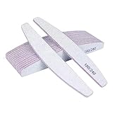URAQT 16 Stück Nagelfeilen 180/240, Nagelfeilen Doppelseitige, Doppelseitige Einweg Nagelfeile, Nagelfeilen für Gelnägel, Nagelfeilen Einweg, Kern in Lila Gelnägel Werkzeuge & Zubehör(Weiß)