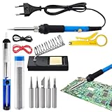 Elektrischer Lötkolben, 60 W, verstellbar, mit Kabel zum Löten, multifunktionale elektrische Ausrüstung für Reparatur, Basteln, Schmuck und Metallkabel