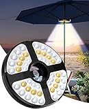 48 LED Sonnenschirm Beleuchtung 3 Modi Beleuchtung Licht Hell Sonnenschirmbeleuchtung USB Aufladen Drahtlose Camping LED Lampe für Garten Strand Außenleuchten BBQ Party Camping