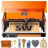 Laser Graviermaschine, L2 MAX 5.5W Beiliegender Lasergravur Maschine, CNC Graviermaschine Hochpräzise Laser Cutter, Gravieren und Schneiden Holz Metall Glas Geeignet für Anfänger