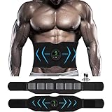 Nitoer Bauchmuskeltrainer,EMS Trainingsgerät,Bauchtrainer Elektrisch,Effektiver Bauchmuskel-Gürtel,6 Modi 9 Intensitäten Geeignet Damen & Herren,USB-wiederaufladbarer