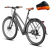 Fafrees 2025 700W E Bike Damen 10Ah/360Wh Akku [ Offiziell ] Ebike Herren 250W, Elektrofahrrad Erwachsene 25km/h, Fahrrad Elektro 100KM, E Mountainbike 150kg, E Pedelec 700 * 42C, E Trekkingrad 40N.m