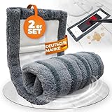 Wowtowelz Wischmopp Bezug Bodenwischer Wischbezug Kraftvolle Reinigung für Starke Verschmutzung (Power Clean, 50 cm - 2 Stück)
