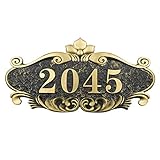 Türschilder Retro Zimmernummer Hausschild Personalisiert Hausnummernschild Türnummer mit Wunschnummer Wandschilder Selbstklebend Haustürschild Hausnummer Schiefer für Hotel Haustür Gatren