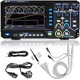 PeakTech 1400 - Kompaktes Digitales Oszilloskop 2 Kanal - Oscilloscope 5 MHz Bandbreite - schnelle 100 MS/s Sampling-Rate - USB-Anschluss, inklusive PC-Software, XY-Darstellung & Zoom - Schwarz